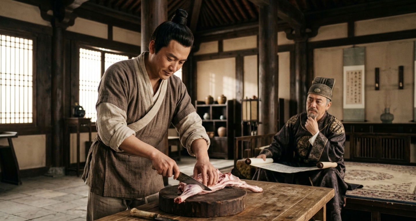 [교양]유인유여…장자 속 포정의 소잡이 이야기_칼끝의 여유가 말하는 삶의 기술